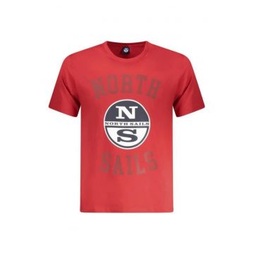 Tricou barbati - cu imprimeu cu logo si text - Regular fit -