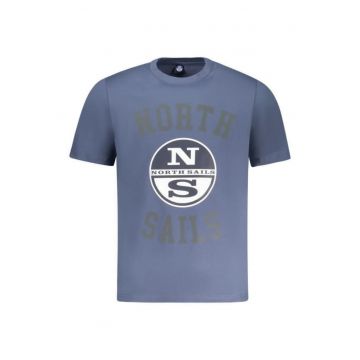 Tricou barbati - cu imprimeu cu logo si text - Regular fit -
