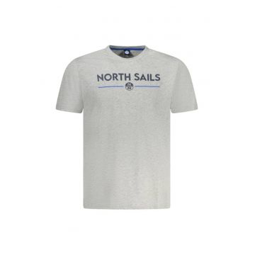 Tricou barbati cu maneca scurta - cu imprimeu cu logo - Regular fit -