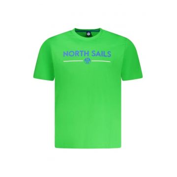 Tricou barbati cu maneca scurta - cu imprimeu cu logo - Regular fit -