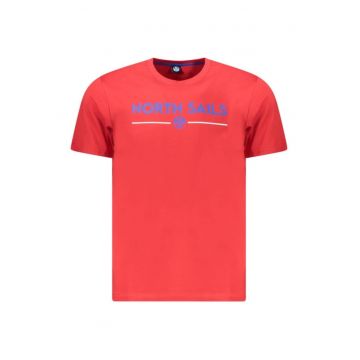 Tricou barbati cu maneca scurta - cu imprimeu cu logo - Regular fit -
