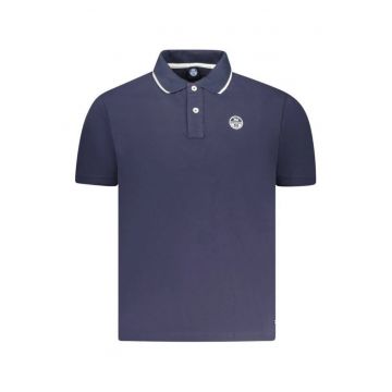 Tricou polo barbati - cu mini logo brodat si detalii pe guler - Regular fit -
