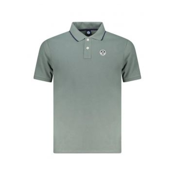 Tricou polo barbati - cu mini logo brodat si detalii pe guler - Regular fit -