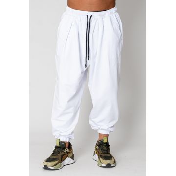 Pantaloni lung Baggy White 15404