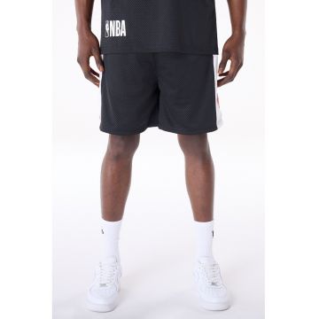 Pantaloni scurti cu aspect perforat si imprimeu