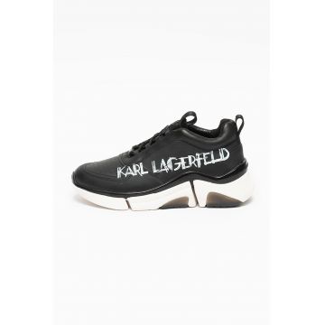 Pantofi sport de piele cu imprimeu logo Venture