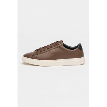 Pantofi sport din piele cu detaliu cu logo discret