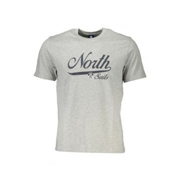Tricou barbati - cu imprimeu cu logo -