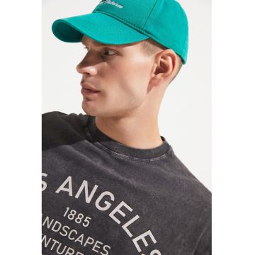 Tricou de bumbac cu imprimeu text