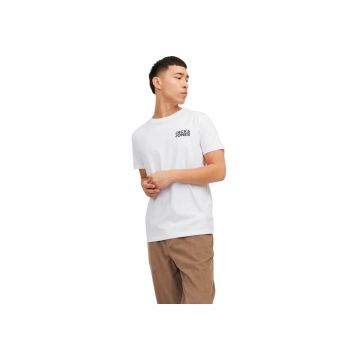 Tricou JACK &JONES Corp Logo Small Print Alb