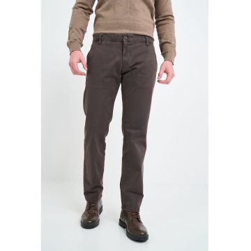 Pantaloni din amestec de bumbac cu buzunare laterale