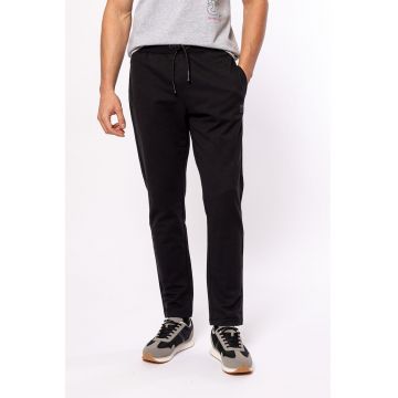 Pantaloni din amestec de bumbac cu logo