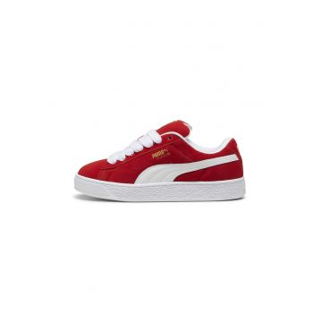 Pantofi sport din piele intoarsa cu insertii de piele