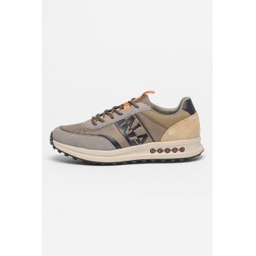 Pantofi sport low-top cu garnituri din piele intoarsa Slate