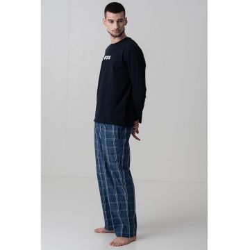 Pijama de bumbac cu imprimeu