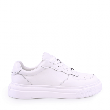Sneakers ușori bărbați Benvenuti albi din piele 3859BP587A