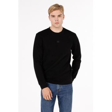 Bluza de trening cu decolteu la baza gatului