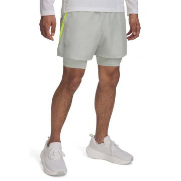 Pantaloni scurti cu aspect 2in1 si buzunare oblice - pentru alergare Launch