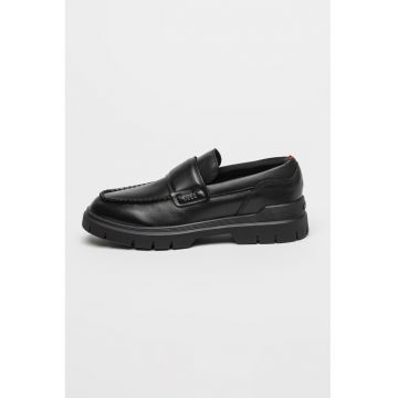 Pantofi loafer din piele cu model uni Ryan