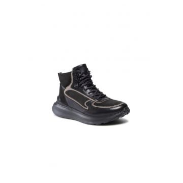 Pantofi sport barbati -  Piele naturala - Negru - 5904862389301