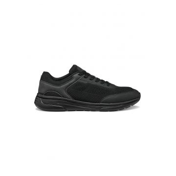 Pantofi sport cu insertii de piele ecologica