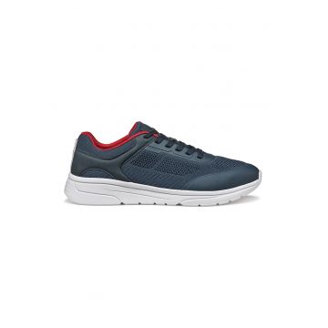 Pantofi sport cu insertii de piele ecologica