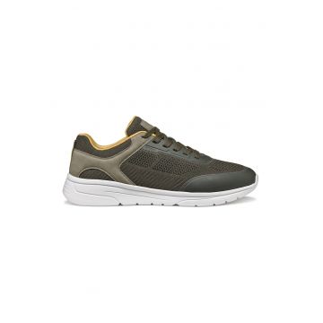 Pantofi sport cu insertii de piele ecologica