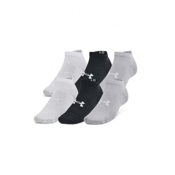 Set de sosete pana la glezna cu detaliu logo Essential - 6 perechi