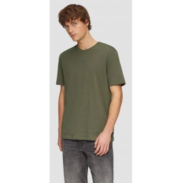 Tricou barbati cu decolteu la baza gatului - cu logo - Q/S by s.Oliver