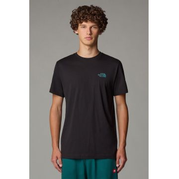 Tricou cu imprieu logo pe spate Tailgrid - Negru