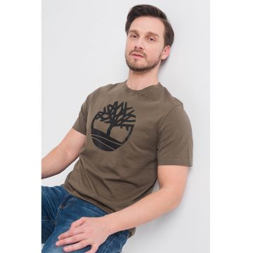 Tricou de bumbac cu logo Kennebec River Tree