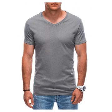 Tricou din bumbac cu decolteu in V