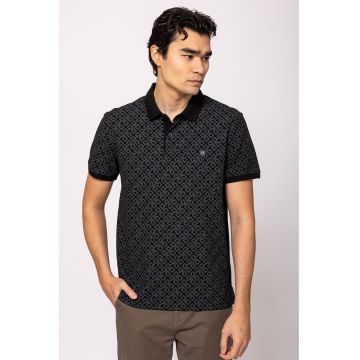 Tricou polo cu model Dinasty - Negru