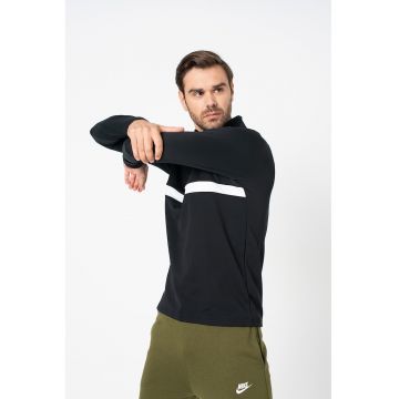 Bluza cu fenta cu fermoar scurt si tehnologie Dri-Fit - pentru fotbal