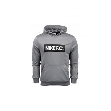 Hanorac cu imprimeu logo cauciucat si tehnologie Dri-Fit pentru fotbal Nike F.C.