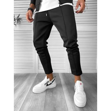 Pantaloni de trening barbati slim fit negru  1033  D2-5.2