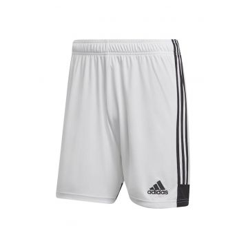 Pantaloni scurti barbati pentru fotbal -  Tastigo 19 - Poliester - Alb/Negru -