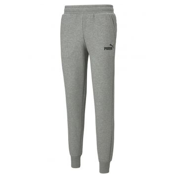 Pantaloni sport conici cu buzunare laterale - Gri melange