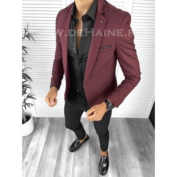 Sacou barbati slim fit grena B8342 P20-2.3