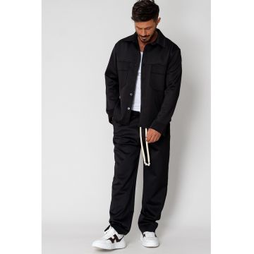 Set de camasa cu buzunare pe piept si pantaloni - 2 piese