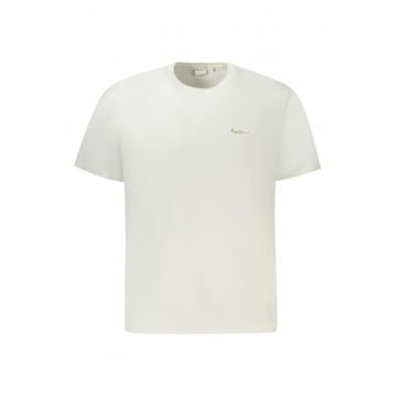 Tricou barbati - cu mini logo - Regular fit -  Alb -