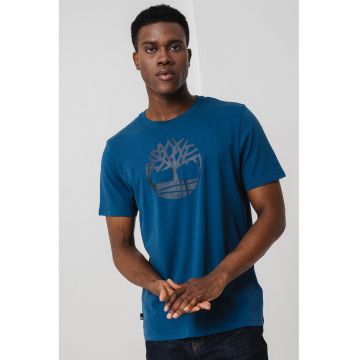 Tricou de bumbac cu logo Kennebec River Tree
