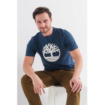Tricou de bumbac cu logo Kennebec River Tree
