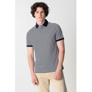 Tricou polo din amestec de bumbac organic