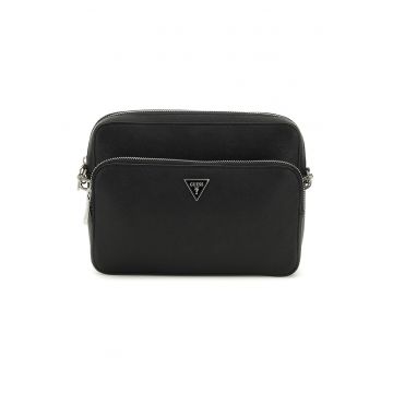 Geanta crossbody cu bareta dubla de piele ecologica Milano