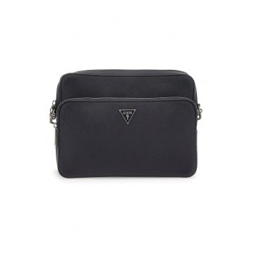 Geanta crossbody cu bareta dubla de piele ecologica Milano