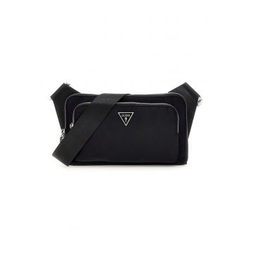 Geanta crossbody cu logo discret Milano