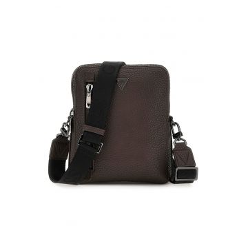 Geanta crossbody din piele ecologica cu buzunar frontal cu fermoar Torino