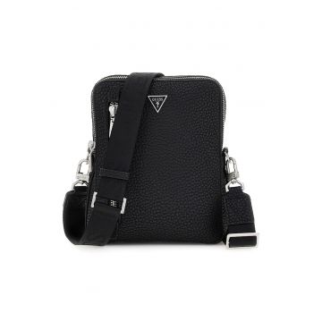 Geanta crossbody din piele ecologica cu buzunar frontal cu fermoar Torino