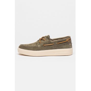 Pantofi boat de piele intoarsa Bark